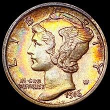 1916 Mercury Dime CLOSELY UNCIRCULATED