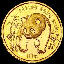 1986 China 1/10th oz Gold Panda UNCIRCULATED