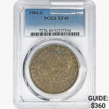 1901-S Morgan Silver Dollar PCGS XF40