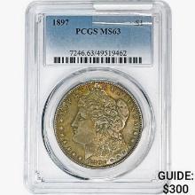 1897 Morgan Silver Dollar PCGS MS63