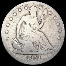 1861-S Seated Liberty Half Dollar NICELY CIRCULATED