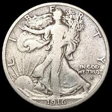 1916-S Walking Liberty Half Dollar NICELY CIRCULATED