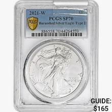 2021-W Silver Eagle PCGS SP70 Burnished-Type 2