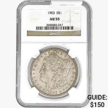 1903 Morgan Silver Dollar NGC AU55