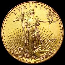 1997 $25 1/2oz American Gold Eagle GEM BU