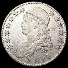 1818 Capped Bust Half Dollar NEARLY UNCIRCULATED