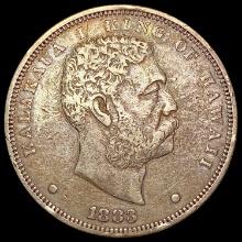 1883 Kingdom of Hawaii Dollar LIGHTLY CIRCULATED