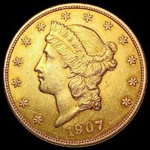 1907-D $20 Gold Double Eagle UNCIRCULATED