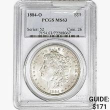 1884-O Morgan Silver Dollar PCGS MS63