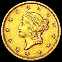 1851 T-1 Rare Gold Dollar CLOSELY UNCIRCULATED