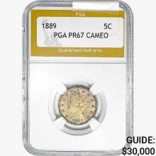 1889 Liberty Victory Nickel PGA PR67 CAMEO