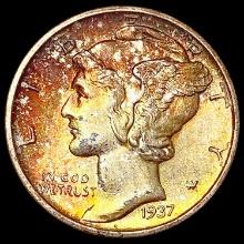 1937-D Mercury Dime GEM BU