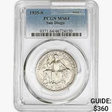 1935-S San Diego Half Dollar PCGS MS64