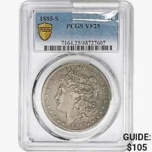 1885-S Morgan Silver Dollar PCGS VF25