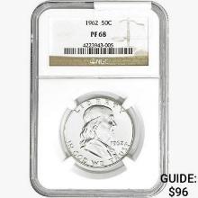 1962 Franklin Half Dollar NGC PF68