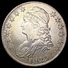 1829 Capped Bust Half Dollar NEARLY UNCIRCULATED