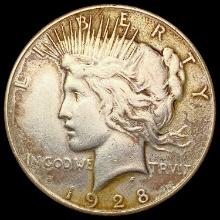 1928 Silver Peace Dollar CLOSELY UNCIRCULATED