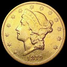 1879-S $20 Gold Double Eagle CLOSELY UNCIRCULATED