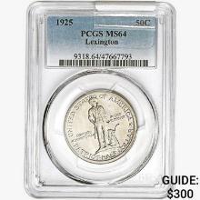 1925 Lexington Half Dollar PCGS MS64