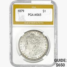 1879 Morgan Silver Dollar PGA MS65