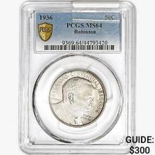 1936 Robinson Half Dollar PCGS MS64