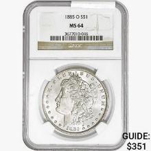 1885-O Morgan Silver Dollar NGC MS64