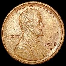 1916-S Wheat Cent CLOSELY UNCIRCULATED