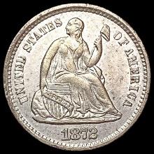 1872-S Seated Liberty Half Dime UNCIRCULATED