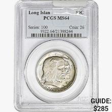 1936 Long Island Half Dollar PCGS MS64