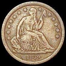 1839 Seated Liberty Dime NICELY CIRCULATED