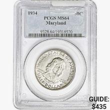 1934 Maryland Half Dollar PCGS MS64