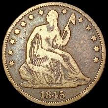 1845-O Seated Liberty Half Dollar LIGHTLY CIRCULATED