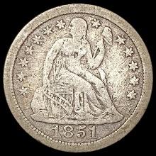 1851-O Seated Liberty Dime NICELY CIRCULATED