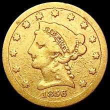 1856-S $2.50 Gold Quarter Eagle NICELY CIRCULATED