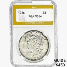 1926 Silver Peace Dollar PGA MS64