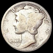 1916-D Mercury Dime NICELY CIRCULATED