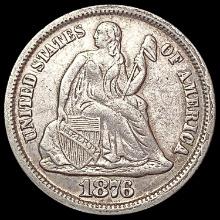 1876-CC Seated Liberty Dime CLOSELY UNCIRCULATED