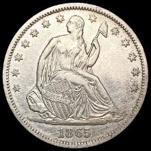 1865-S Seated Liberty Half Dollar CLOSELY UNCIRCULATED