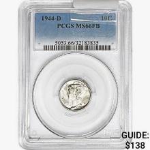 1944-D Mercury Silver Dime PCGS MS66 FB