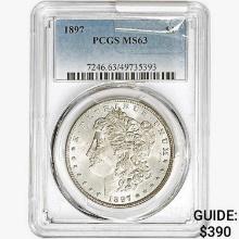 1897 Morgan Silver Dollar PCGS MS63