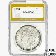 1890 Morgan Silver Dollar PGA MS66