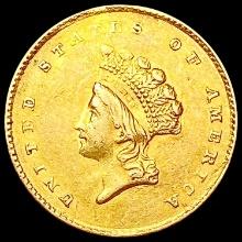 1854 Rare Gold Dollar CLOSELY UNCIRCULATED