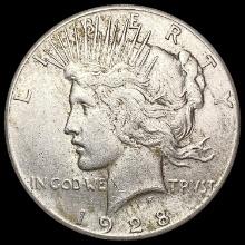 1928 Silver Peace Dollar CLOSELY UNCIRCULATED