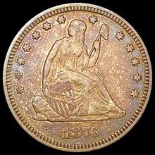 1876 Seated Liberty Quarter NEARLY UNCIRCULATED