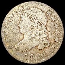 1821 Capped Bust Dime NICELY CIRCULATED