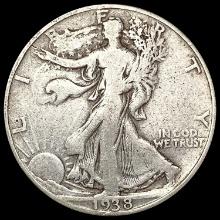 1938-D Walking Liberty Half Dollar NICELY CIRCULATED