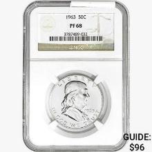 1963 Franklin Half Dollar NGC PF68