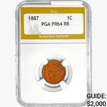 1887 Indian Head Cent PGA PR64 RB