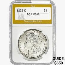 1898-O Morgan Silver Dollar PGA MS66