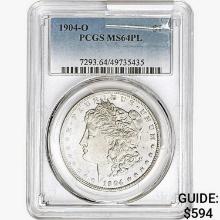 1904-O Morgan Silver Dollar PCGS MS64 PL